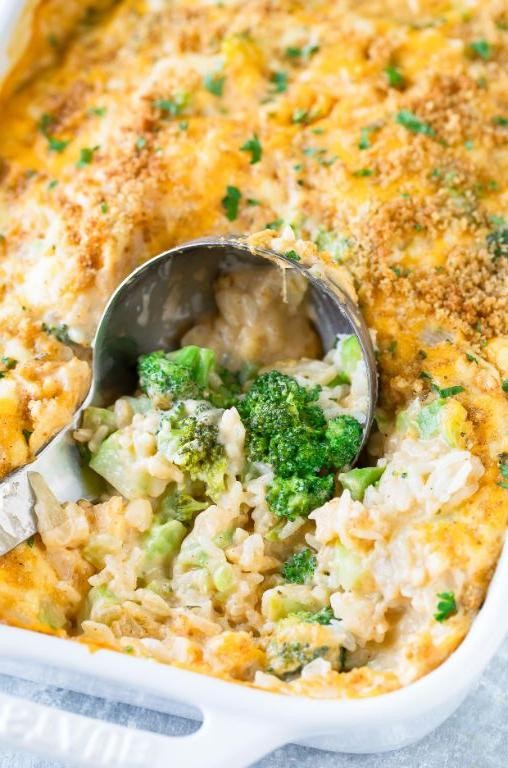 Cheesy Broccoli and Rice Casserole
