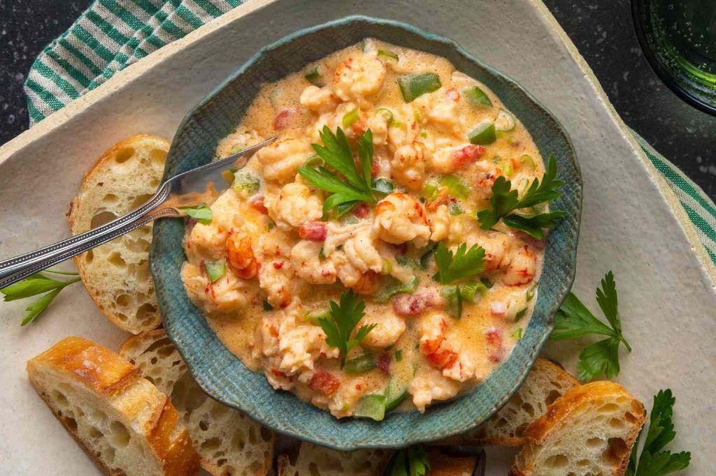 Cheesy Crawfish Tail Dip