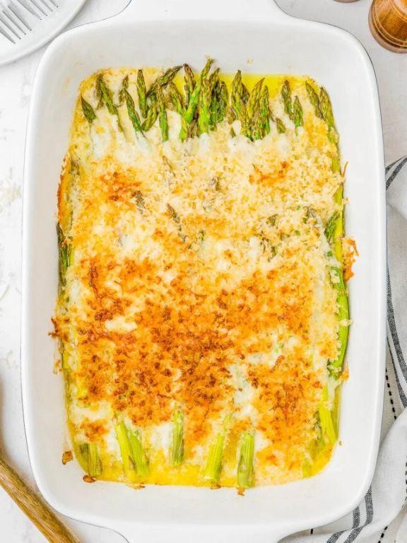 Cheesy Frozen Asparagus Casserole