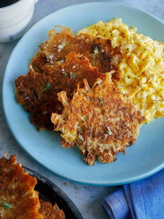Cheesy Griddle Hash Browns