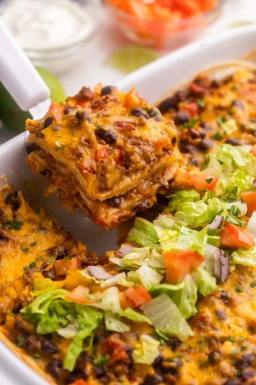 Cheesy Mini Taco Casserole