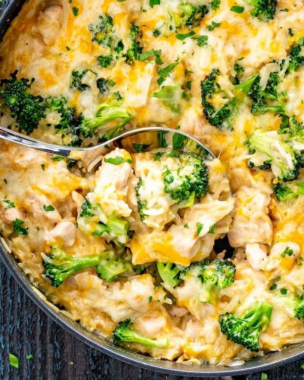Cheesy chicken and rice casserole