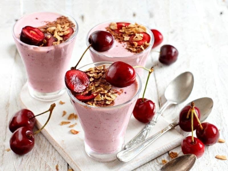 Cherry Almond Calcium Booster Smoothie