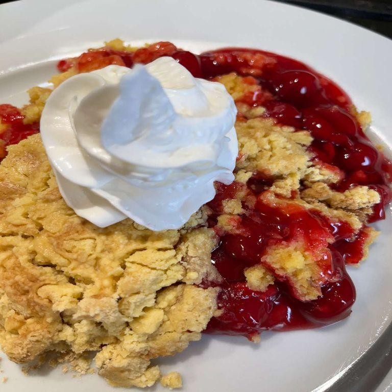 Cherry Almond Dump Cake