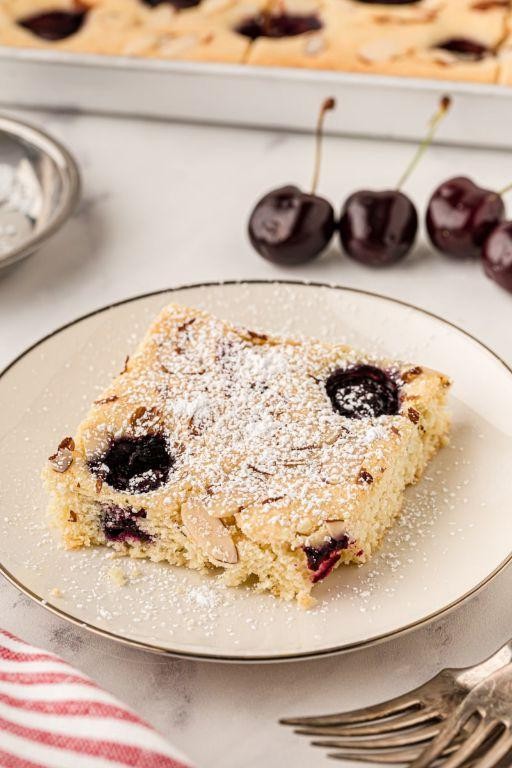 Cherry Almond Texas Sheet Cake