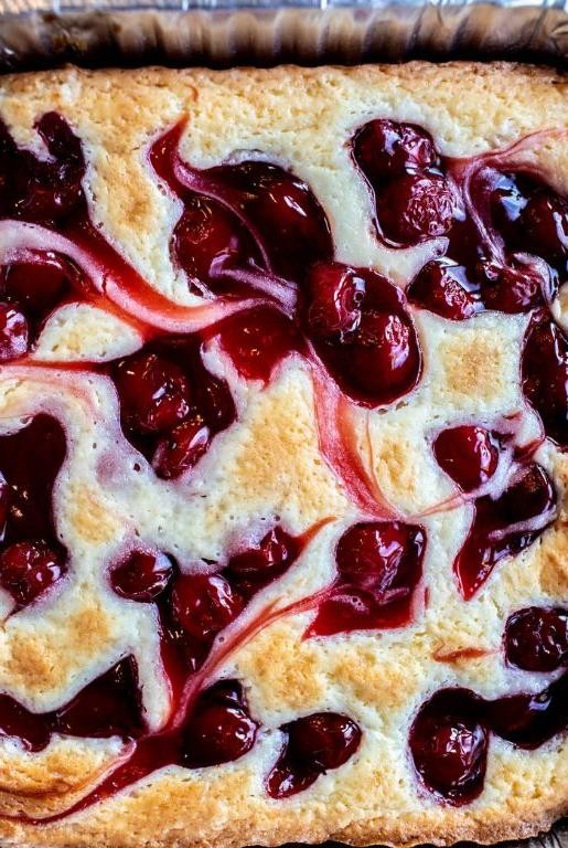 Cherry Cheesecake Gooey Butter Cake