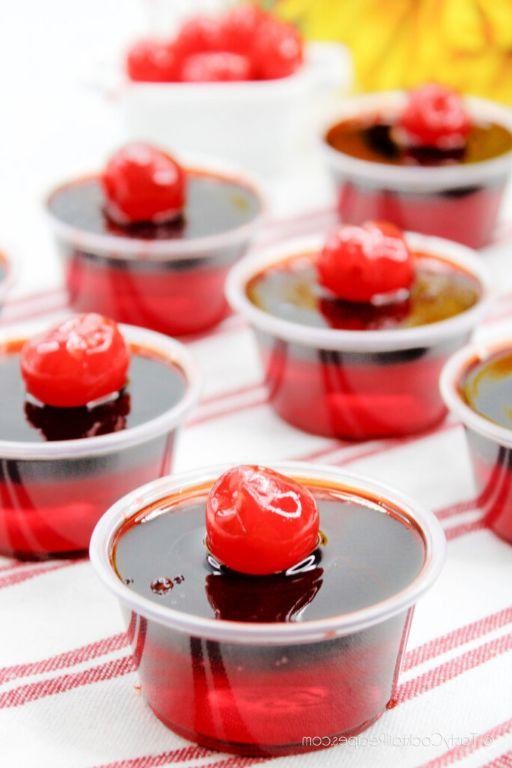Cherry Rum Jello Shooters