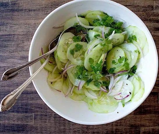 Chervil and Cucumber Salad