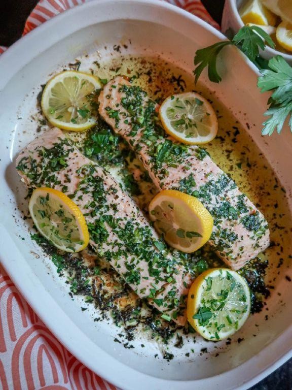 Chervil and Lemon Butter Salmon