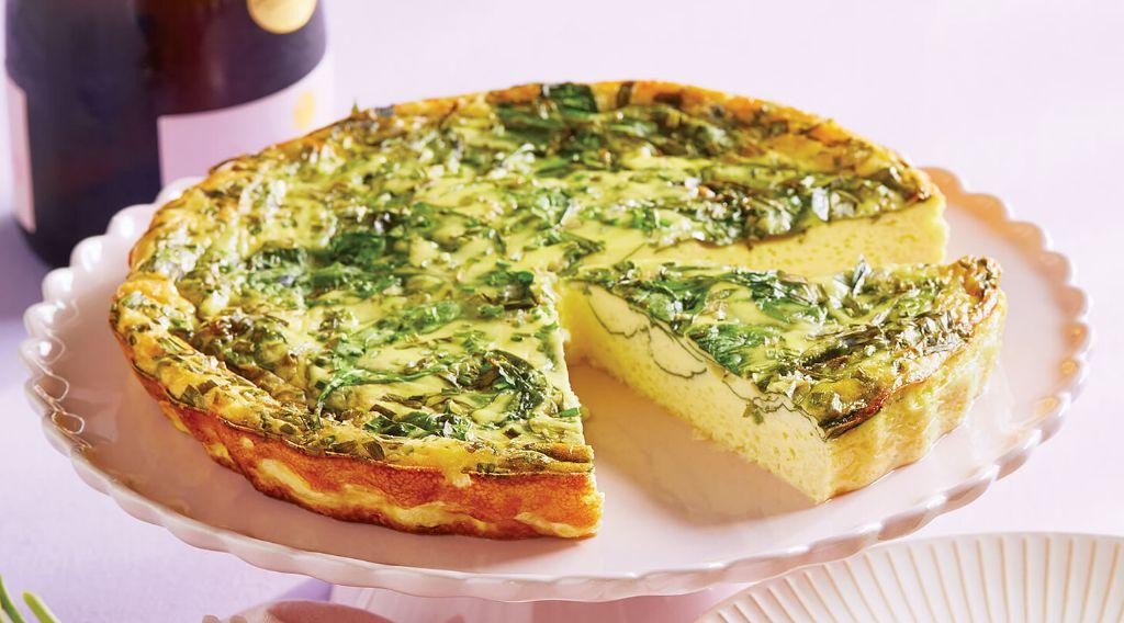Chervil and Spinach Quiche