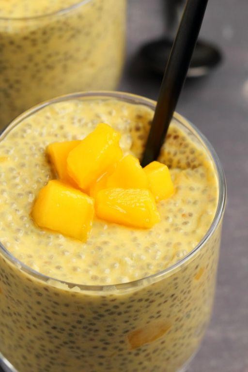 Chia Seed Pudding with Fresh Mango