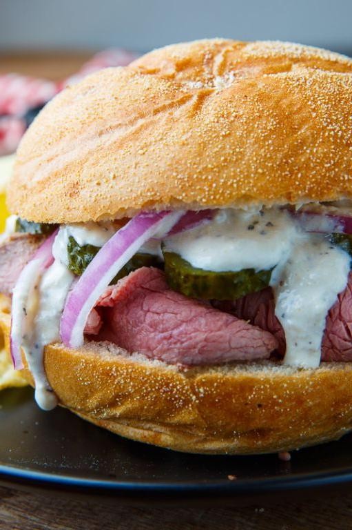 Chicago Beef Sandwich with Horseradish Sauce