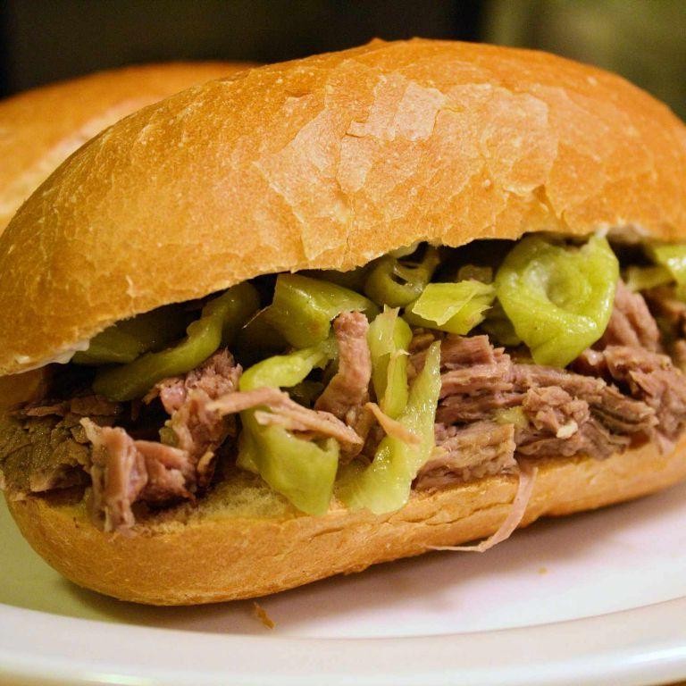 Chicago Beef and Pepperoncini Hoagies