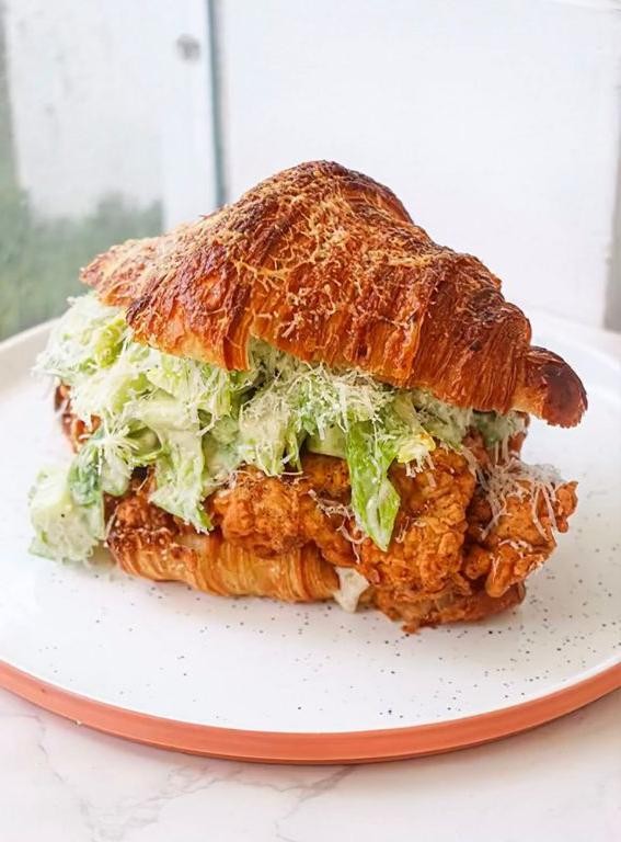 Chicken Caesar Croissant Sandwich