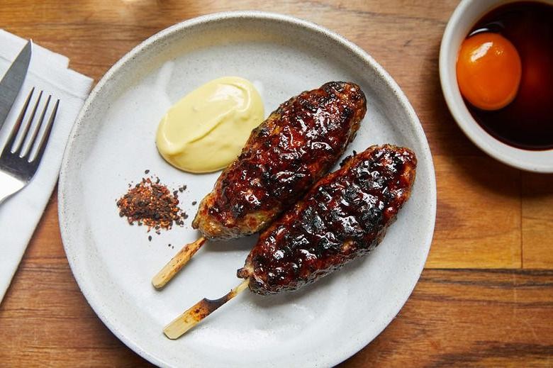 Chicken Meatball Yakitori with Tare Sauce