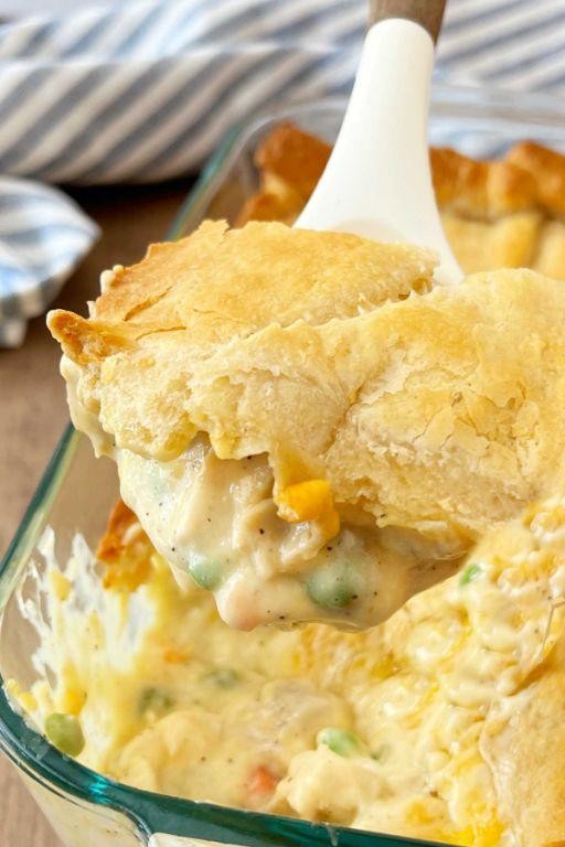 Chicken Pot Pie Crescent Roll Casserole