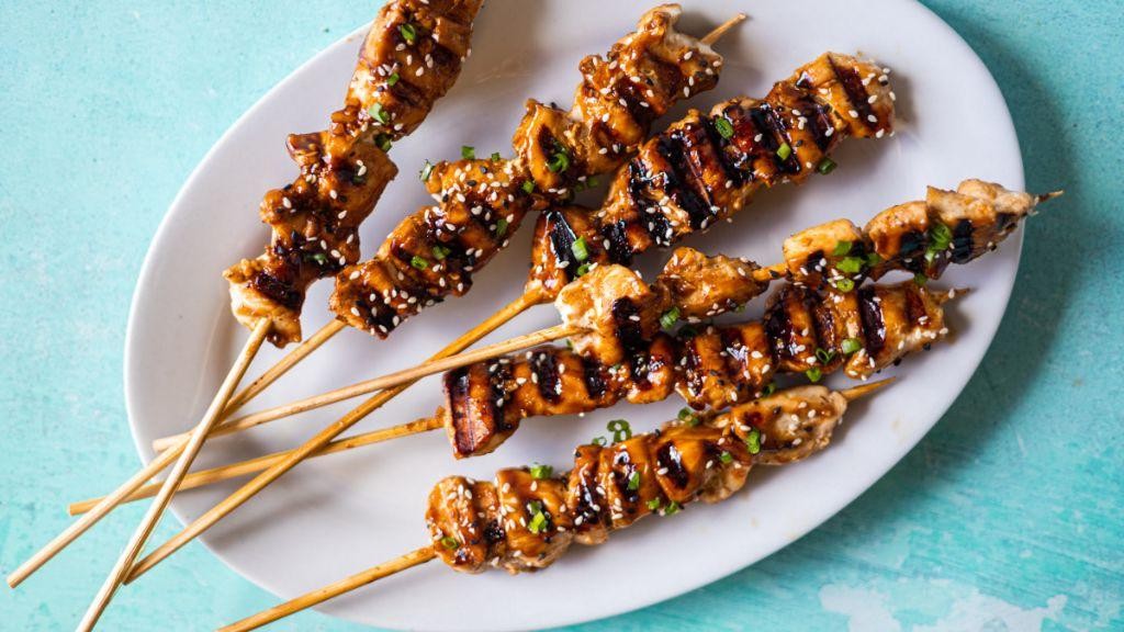 Chicken Skin Yakitori Crispy and Savory