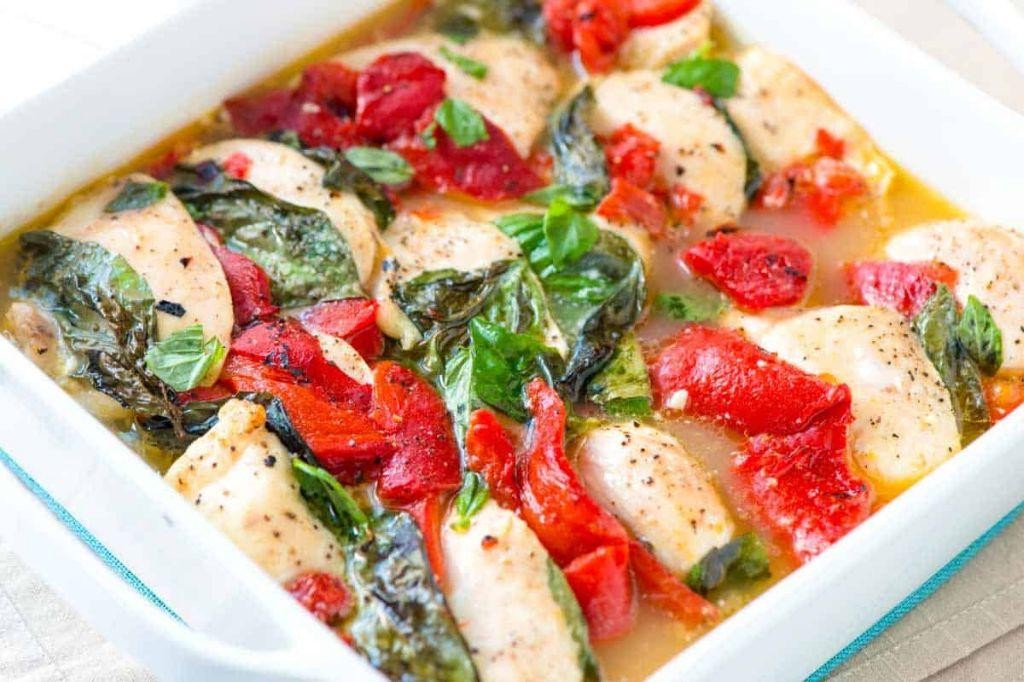Chicken and Bell Pepper Casserole