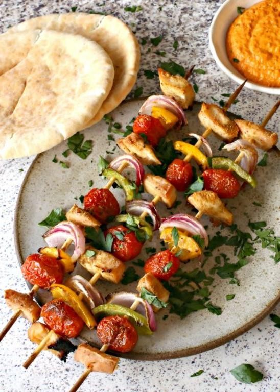 Chicken and Bell Pepper Kebabs