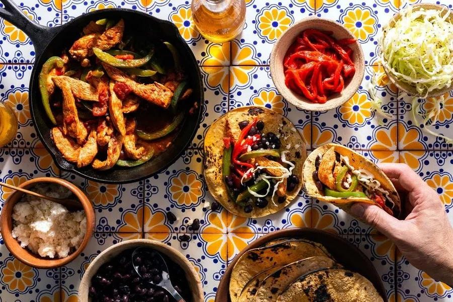 Chicken and Bell Pepper Tacos
