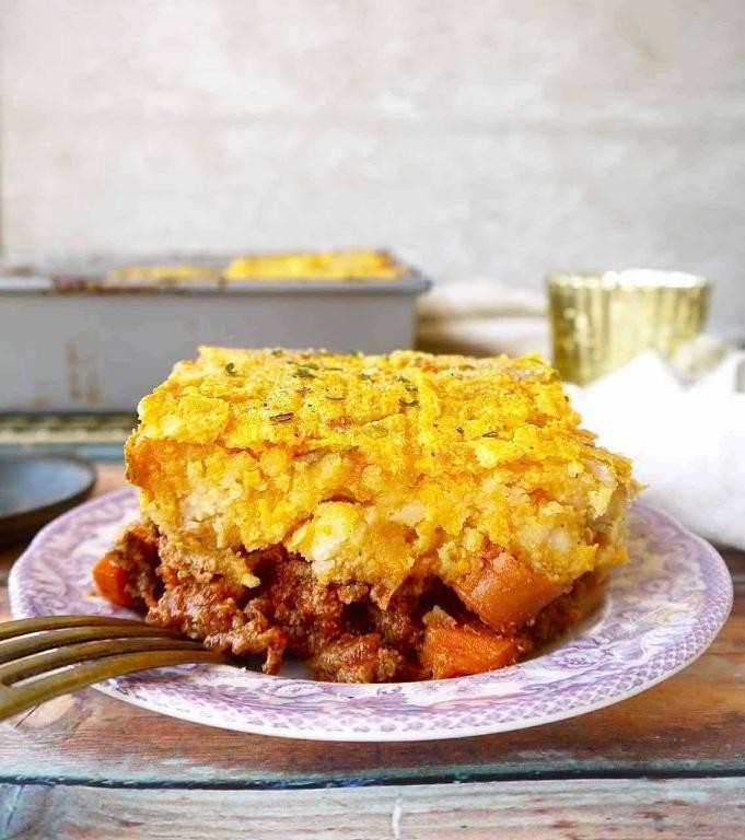 Chicken and Butternut Squash Shepherd