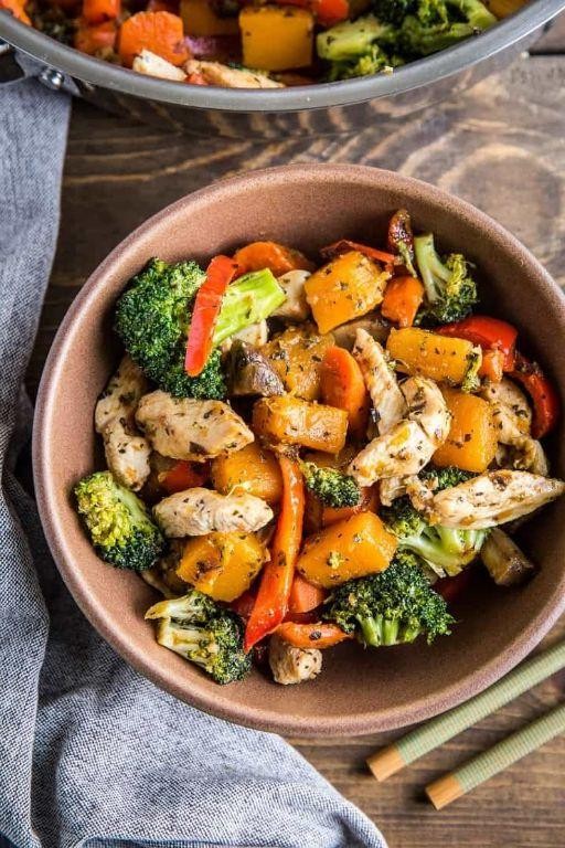 Chicken and Butternut Squash Stir-Fry