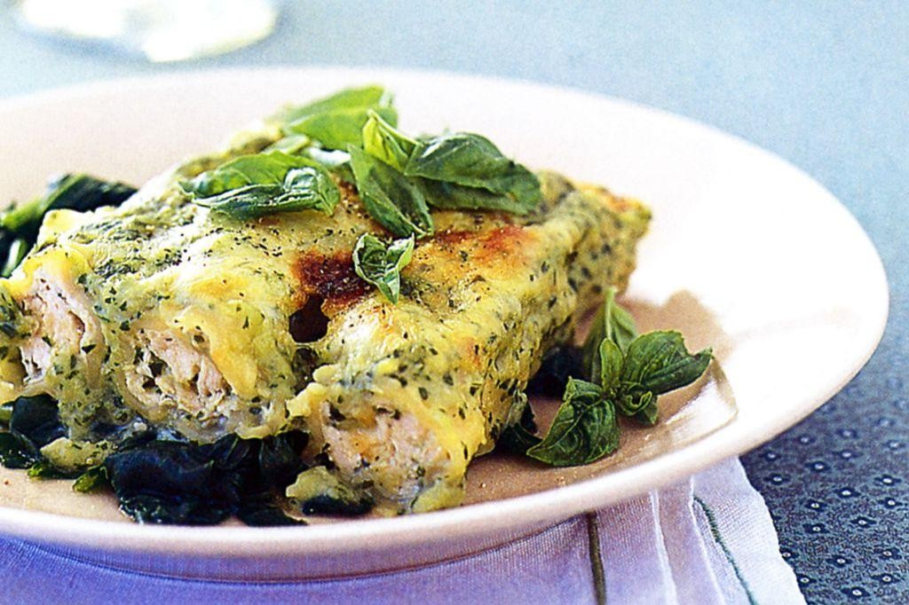 Chicken and Pesto Cannelloni