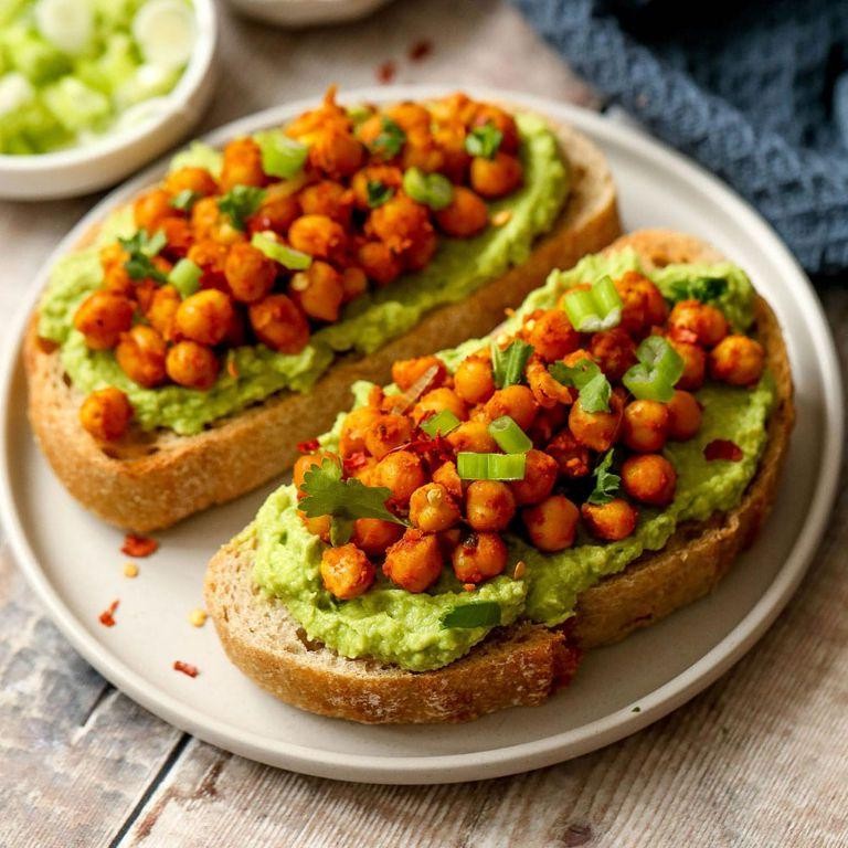 Chickpea Avocado Mash Toast