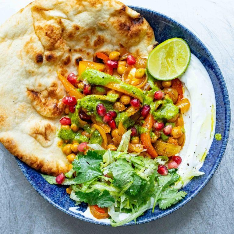 Chickpea Tikka Masala Wrap