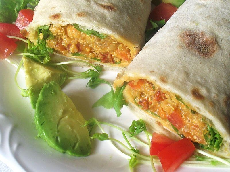 Chickpea and Quinoa Wrap