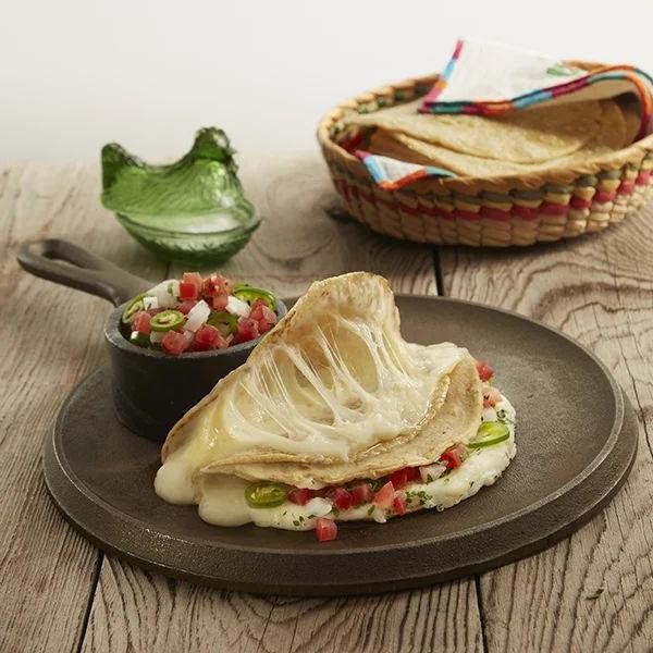 Chili Colorado Quesadillas with Oaxaca Cheese