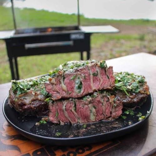 Chimichurri Flank Steak Pinwheels