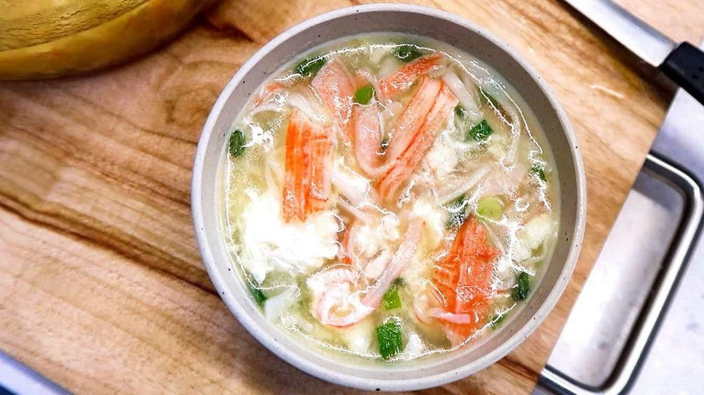 Chinese Crab and Egg Drop Soup