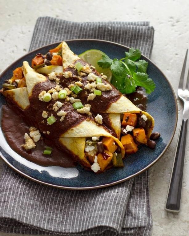 Chipotle Sweet Potato Enchiladas