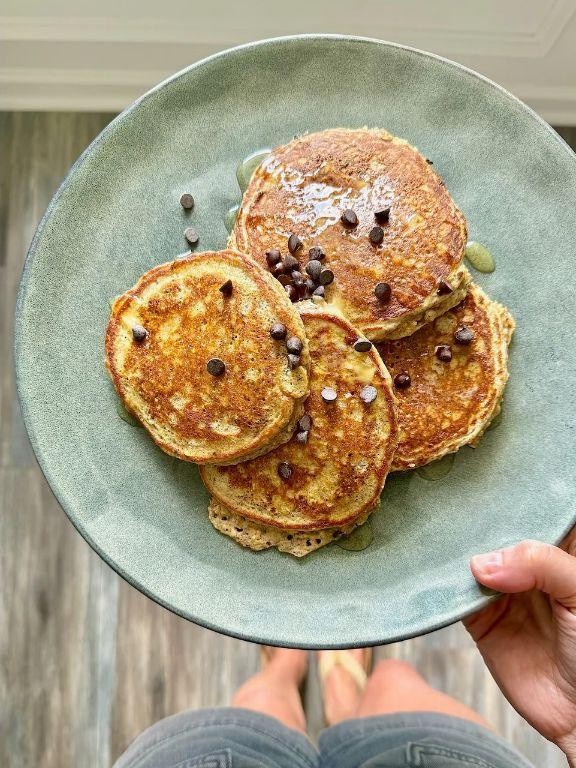 Chocolate Chip Protein Pancakes
