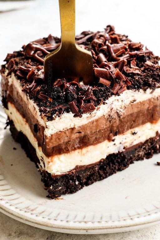 Chocolate Hazelnut Dessert Lasagna