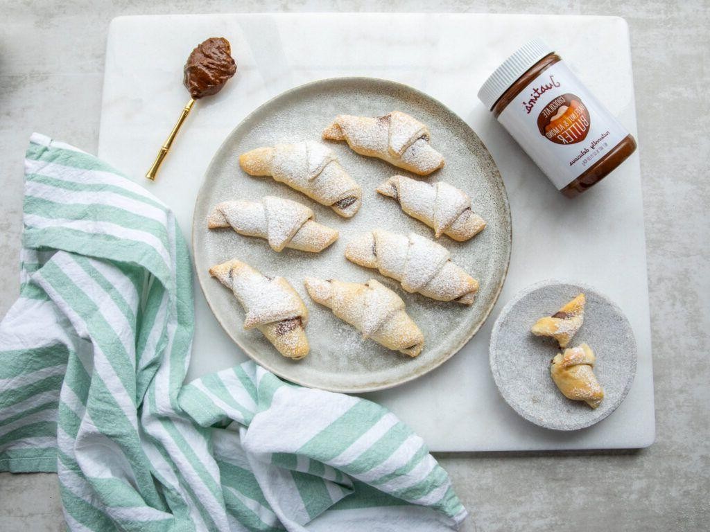 Chocolate Hazelnut Stuffed Crescent Rolls