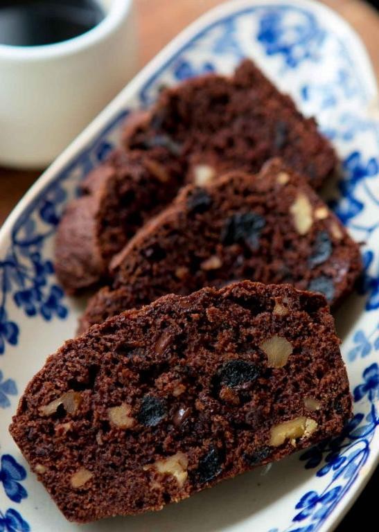 Chocolate Infused Dark Fruit Cake with Cherries