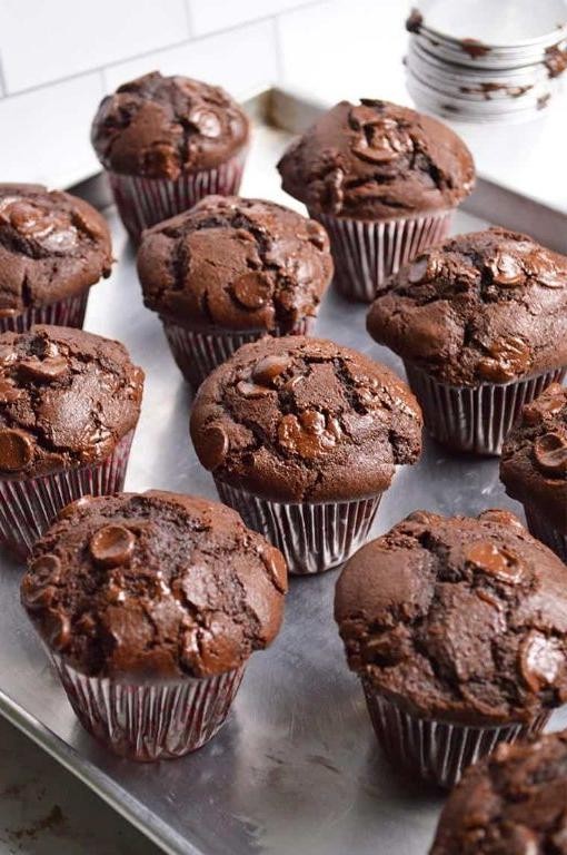 Chocolate Sour Cream Muffins
