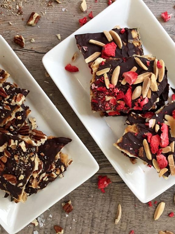 Chocolate-Covered Matzah with Sea Salt