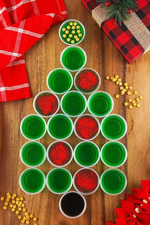 Christmas Tree Jello Shot