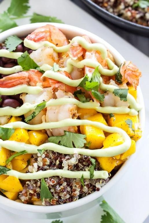 Cilantro Lime Shrimp with Quinoa Pasta