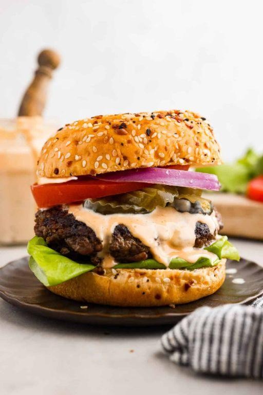 Classic Beef Hamburger Patty with Secret Sauce