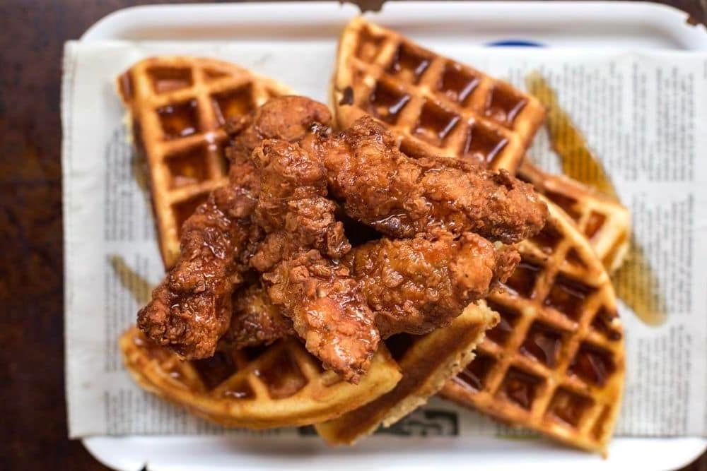 Classic Buttermilk Fried Chicken and Belgian Waffles