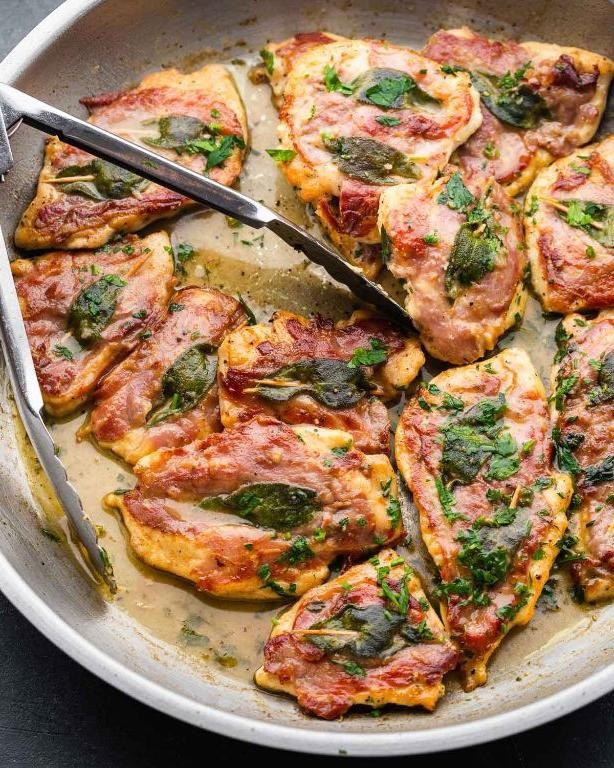 Classic Chicken Saltimbocca with Prosciutto and Sage