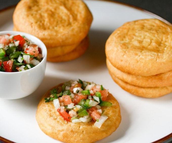 Classic Chilean Sopaipillas with Pebre Sauce