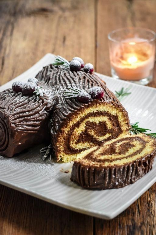 Classic Chocolate Buche de Noel
