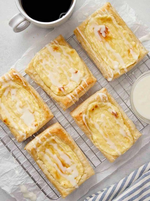 Classic Cream Cheese Danish with Vanilla Glaze