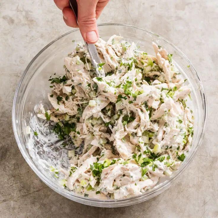 Classic Creamy Chicken Salad with Celery