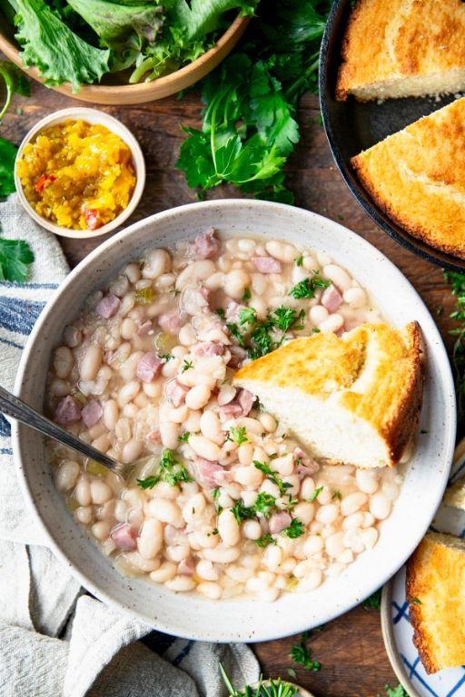 Classic Ham and Navy Bean Casserole